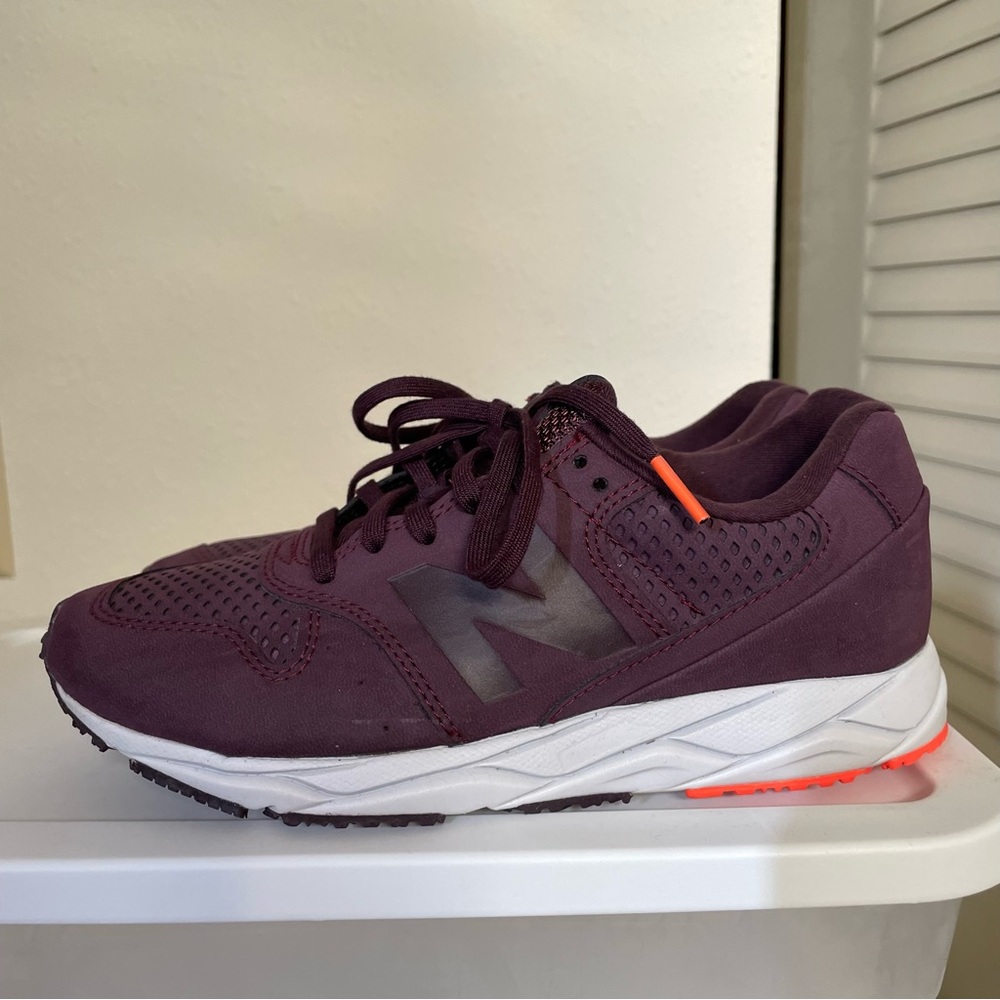 New Balance Women's Sneakers - Burgundy and Orange - Picture 1 of 8